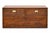 Wood 1980s Henredon Campaign-Style Queen Headboard With Built-in Storage – Oak & Brass For Sale - Image 7 of 9