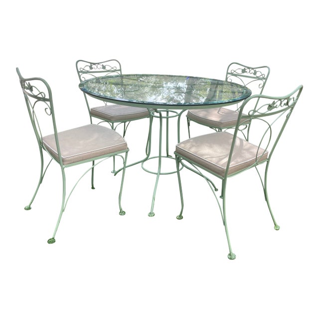 1960s Russell Woodard Vintage 5 Piece Patio Set, Attributed For Sale
