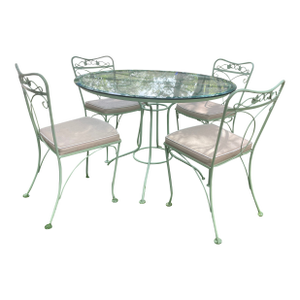 1960s Russell Woodard Vintage 5 Piece Patio Set, Attributed
