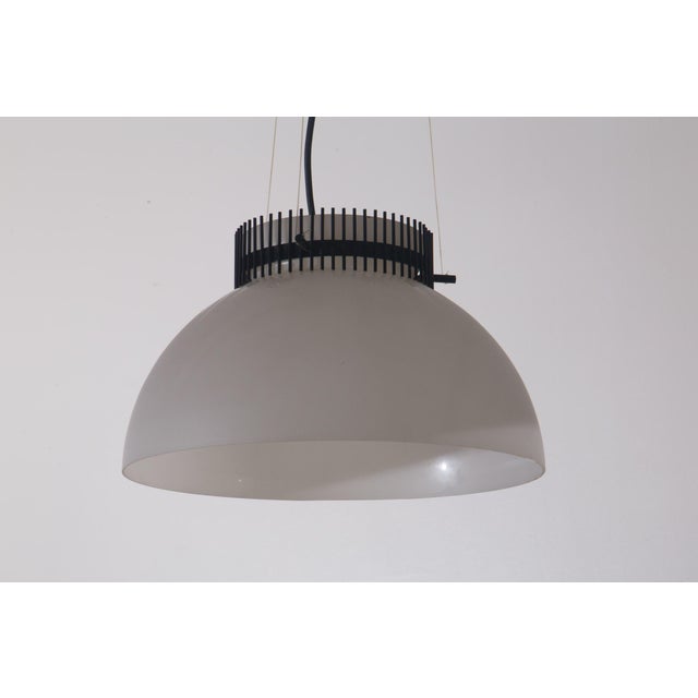 Black Vintage Italian Pendant Light from Stilnovo, 1970 For Sale - Image 8 of 12