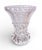 Vintage Diamond Cut Crystal Vase ~ 6.5" H, 1960s For Sale - Image 12 of 14