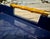 Rustic European Bamboo Handled Navy Blue Lacquered Tray For Sale - Image 3 of 5