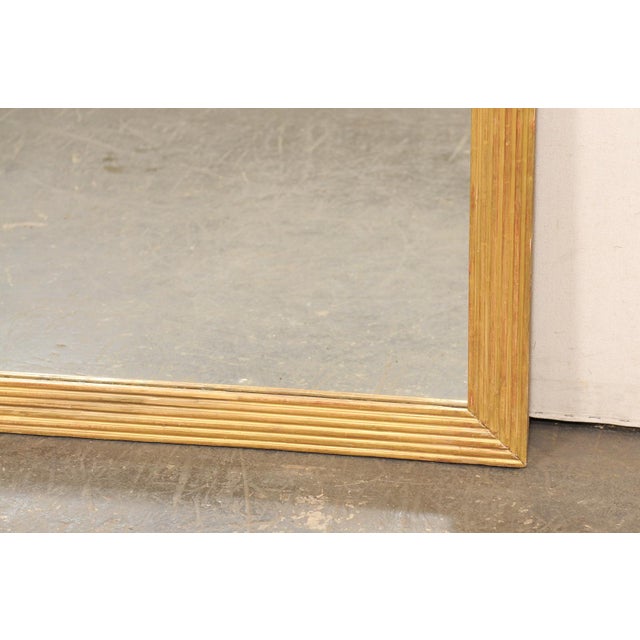 19th Century French 19th C. Mirror in Clean Lines, Gold For Sale - Image 5 of 8