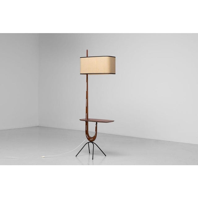 Giraffe Tablet Floor Lamp from Rispal, France, 1950s For Sale - Image 11 of 18