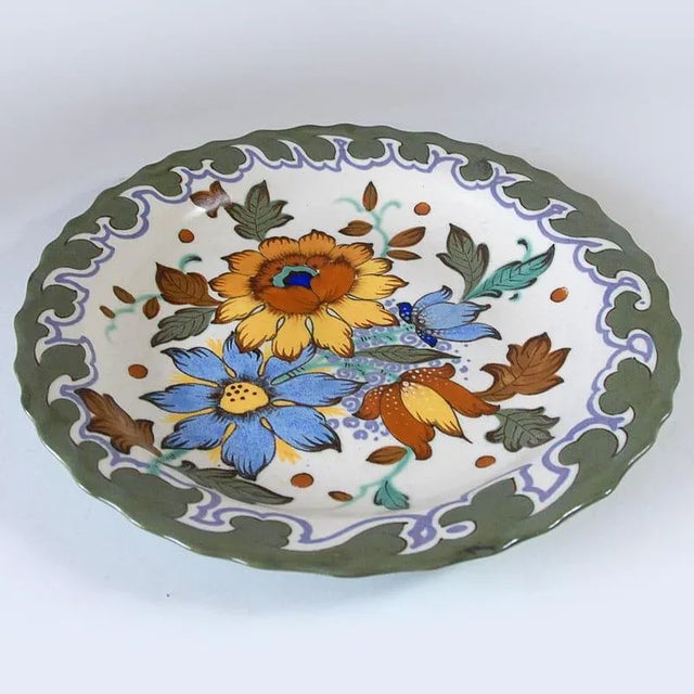 Ceramic Platter from Gouda Holland, 1950s For Sale - Image 7 of 7