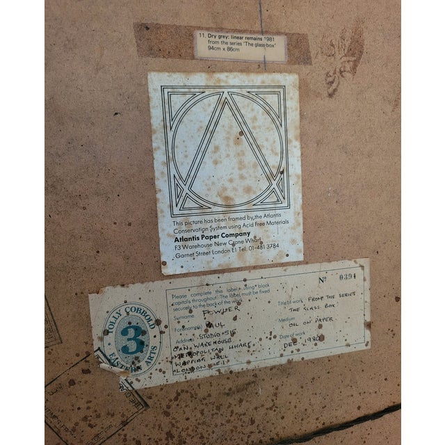 Paul Fowler, Dry Grey: Linear Remains, 1981, Mixed Media, Framed For Sale - Image 18 of 18