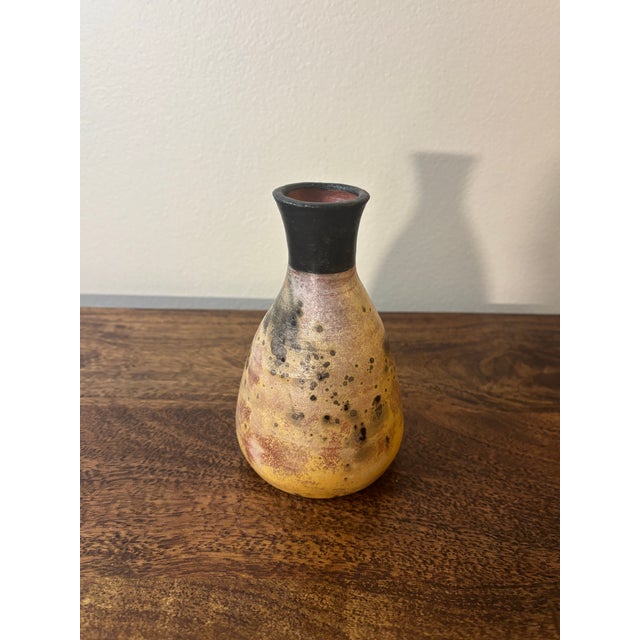 Mid 20th Century Vintage Mid-Century Modern Studio Pottery Vase, Signed, Marbled Clay For Sale - Image 5 of 6