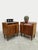 1930s Vintage Italian Teak Veneer Nightstands, Set of 2 For Sale - Image 5 of 7