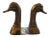 Vintage Sarreid Ltd Brass Duck Bookends - a Pair For Sale