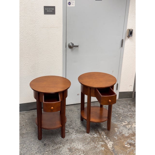 Pottery Barn Pottery Barn Julia Side Tables, Pair For Sale - Image 4 of 12