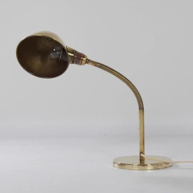 Bronzed Copper Model No. 15 Desk Lamp by H. Busquet for Hala, 1930s For Sale - Image 10 of 12