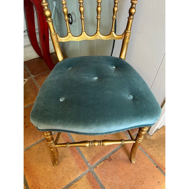 Blue Vintage Small Italian Chiavari Chair For Sale - Image 8 of 11
