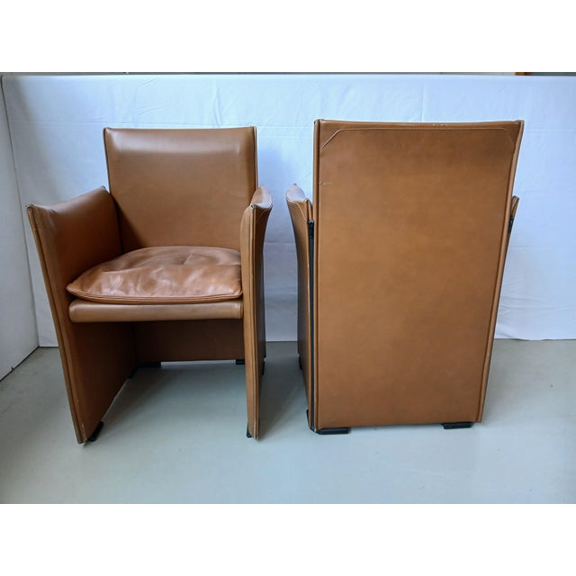 Animal Skin 401 Break Armchairs by Mario Bellini for Cassina, 1970s, Set of 2 For Sale - Image 7 of 16