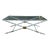 John Vesey v-41 X-Leg Aluminum Brass Coffee Table Mid Century Modern For Sale