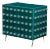 Custom Dry Bar Blue Glass Cabinet For Sale