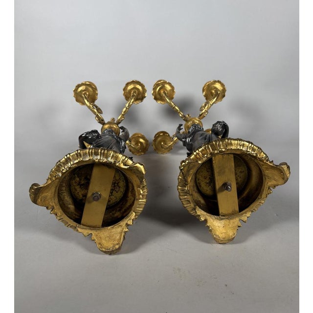 Antique Napoleon III Candleholders, 1850, Set of 2 For Sale - Image 6 of 7