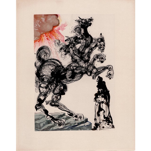 Salvador Dali, Cerberus, 1964, Original Woodcut For Sale - Image 6 of 8
