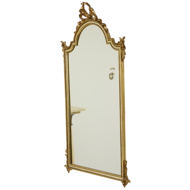 Baroque Style Gold Leaf Mirror from Deknudt, 1970s For Sale - Image 4 of 18
