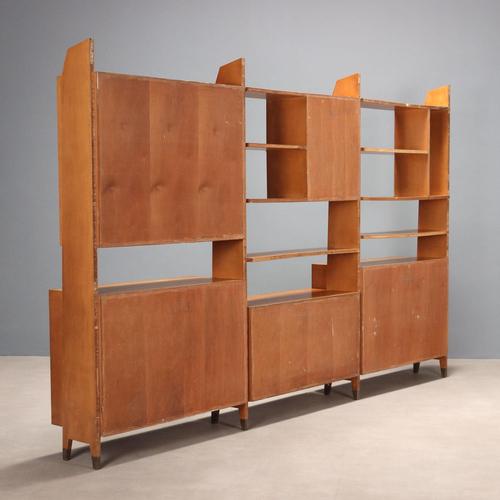 Vintage Bookcase in Lacquered Wood and Glass, 1960s For Sale - Image 13 of 14