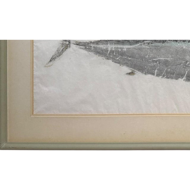 1990s Large Original Tom Uhl Gyotaku Fish Rubbing Bonita Islamorada Florida Keys For Sale In Portland, ME - Image 6 of 10