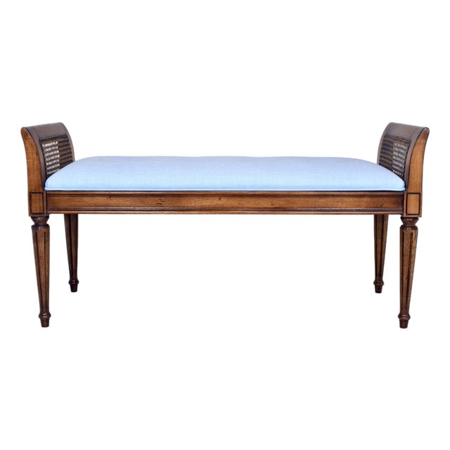 Baker Furniture Louis XVI Style Window Bench For Sale