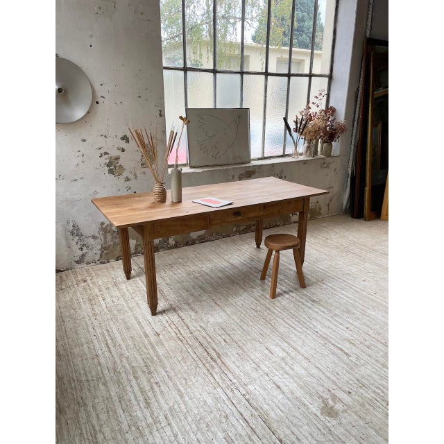 Butcher Farm Table in Oak, 1950s For Sale - Image 16 of 18