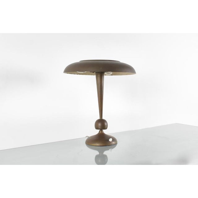 Adjustable Brass and Glass Mod. 143 Table Lamp by O. Torlasco for Lumi, 1950s For Sale - Image 6 of 12