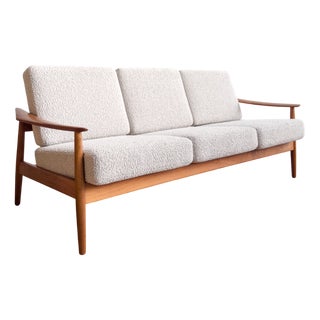 Mid-Century Danish Teak 3-Seater Sofa by Arne Vodder for France & Søn / France & Daverkosen, 1950s For Sale