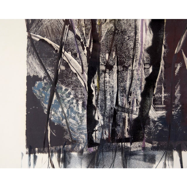 "Roots" Abstract Monoprint in Ink on Paper by Roxanne Lo For Sale In Monterey, CA - Image 6 of 8