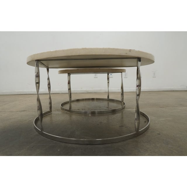 Frontgate Sirao Nesting Tables (Set of 2) For Sale In Austin - Image 6 of 12
