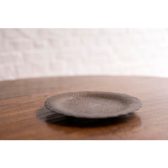 Metal Art Deco Brass Dish with Deer Motif, France, 1930s For Sale - Image 7 of 11