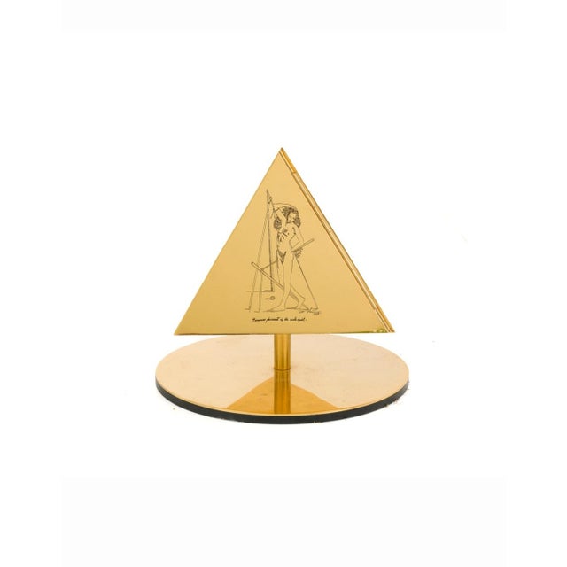 Table Lamp Sculpture Model the Tetrahedron the Fire by Salvator Dali, Milan, 1980s For Sale - Image 18 of 18