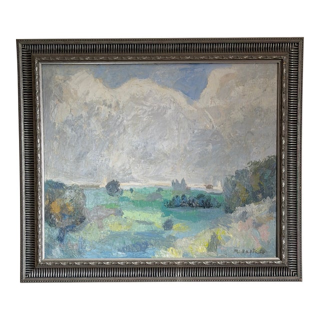 Original Framed Countryside Landscape Painting by Michael Baxte (1890-1972) For Sale