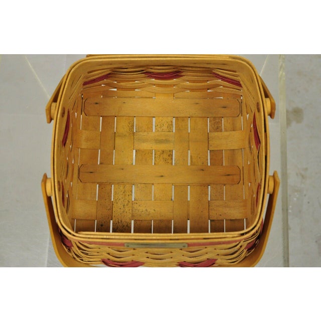 Vintage Longaberger Christmas Edition 2000 Edition Deck the Halls Basket W/ Lid Chairish