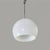Mid-Century Modern Italian Round Opaline Glass Chandelier, 1960s For Sale - Image 16 of 16