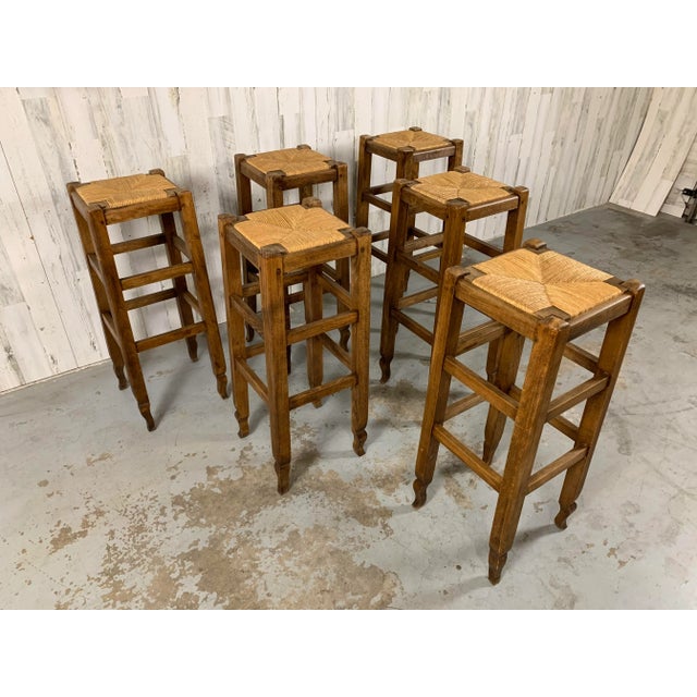 French Country Rustic French Bar Stools For Sale - Image 3 of 10