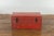Red Lacquered Chinese Blanket Chest with Gilt Motifs and Guardian Lions For Sale - Image 11 of 12