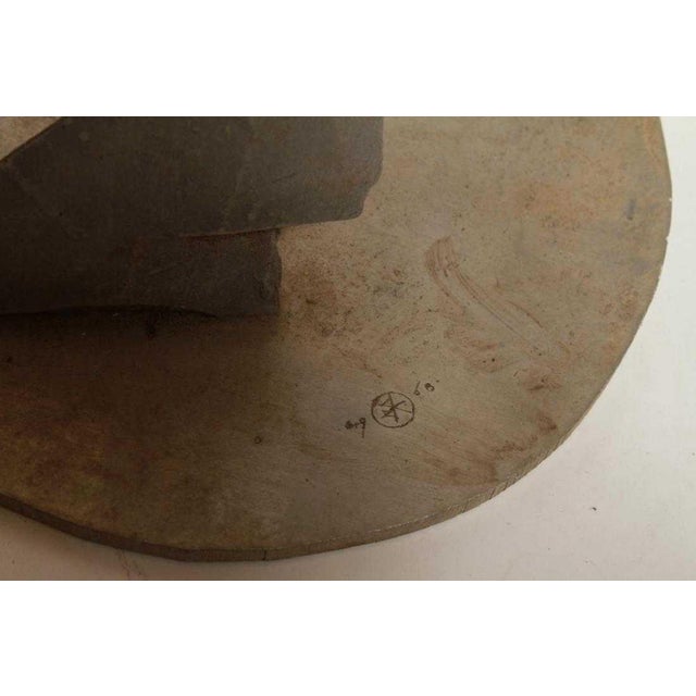 Metal William King, 1960s Pop Art Unique Cast Aluminum Sculpture Cool Cat Bell Bottoms Americana For Sale - Image 7 of 8