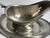 Metal Vintage Silver Plate Gravy Boat With Underplate & Loop Handle For Sale - Image 7 of 12