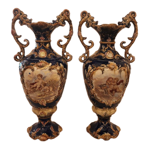 Pair of Mid 20th Century English Pottery Urns