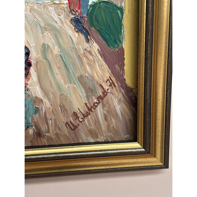 U. Ekshard, Street Scene, 1971, Oil on Panel, Framed For Sale - Image 12 of 18