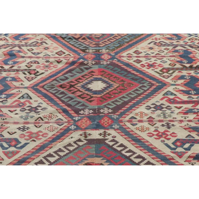 Tribal Early 20th Century Antique Caucasian Kilim Rug, 05'01 X 10'09 For Sale - Image 3 of 10