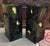 Beautiful pair of hand painted lacquer floral pedestals, Asian style, Circa 1970. In excellent condition. Pedestals are...