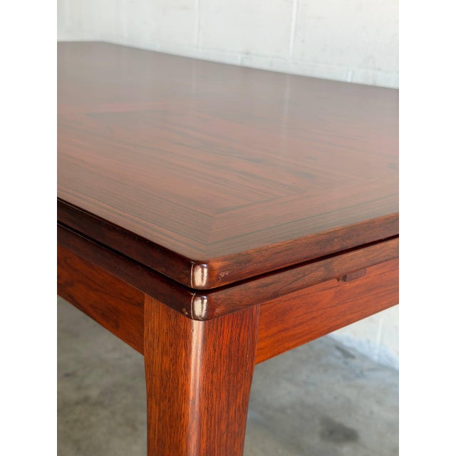 Skovby Mobelfabrik Rosewood Extendable Dining Table Denmark Mid-Century Modern 1970s For Sale - Image 11 of 15