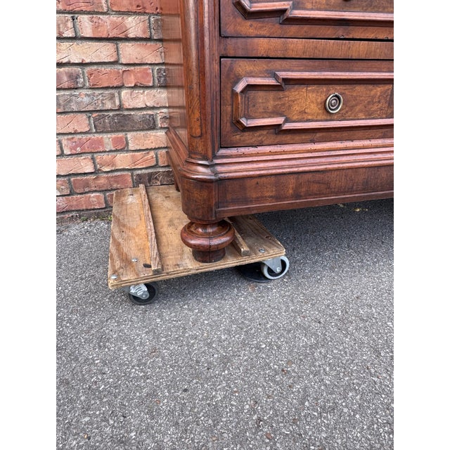 Wood 19th Century Italian Commode With Marble For Sale - Image 7 of 18