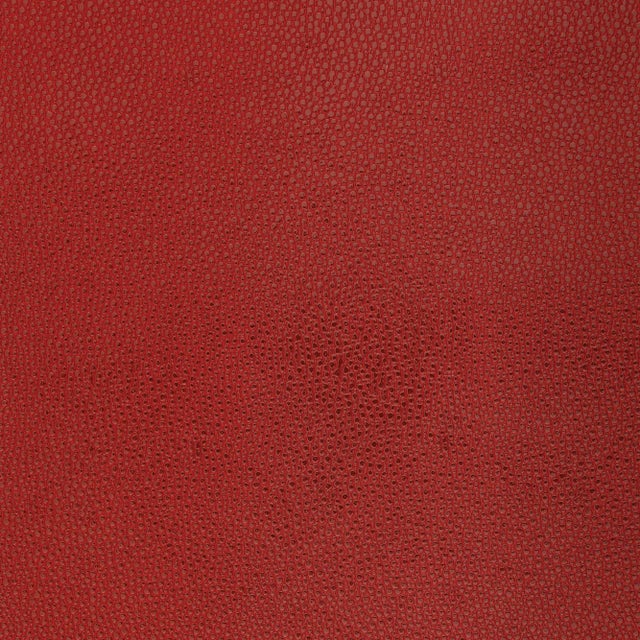 Schumacher Shagreen Wallpaper in Oxblood For Sale