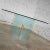 Late 20th Century All Glass Dining Table With Brass Plated Connector Attributed to the Pace Collection For Sale - Image 5 of 13