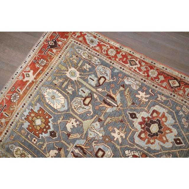 Late 19th Century Antique Zabihi Collection Persian Bidjar Accent Rug - 4'5" x 7'6" For Sale - Image 5 of 8
