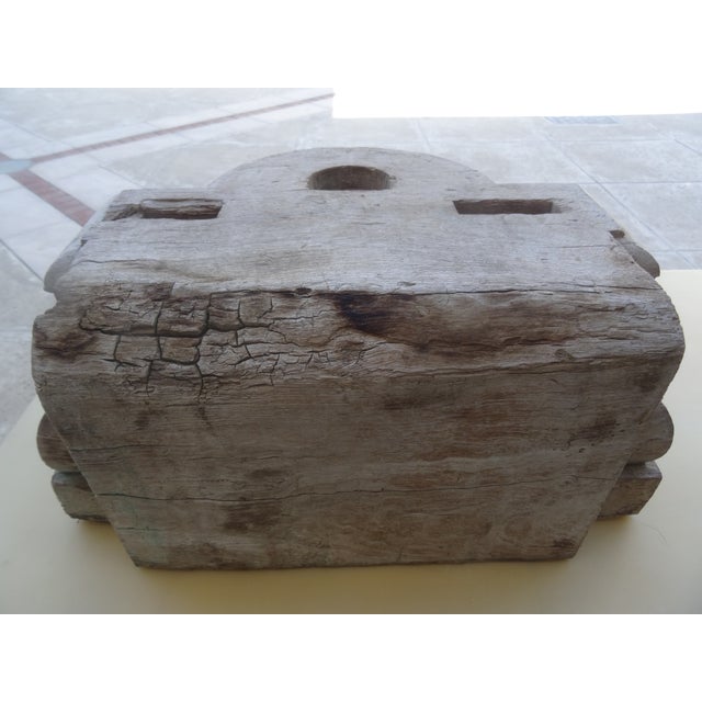 19th Century Architectual Wood Capital For Sale In Los Angeles - Image 6 of 7