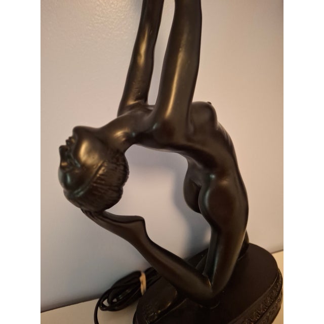 1970s Art Deco Style Nude Lady Table Lamps - Set of 3 For Sale - Image 4 of 18